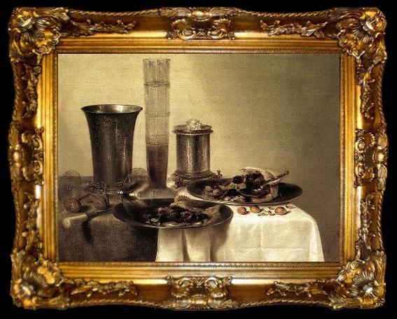 framed  Willem Claesz Heda Breakfast Still Life, ta009-2